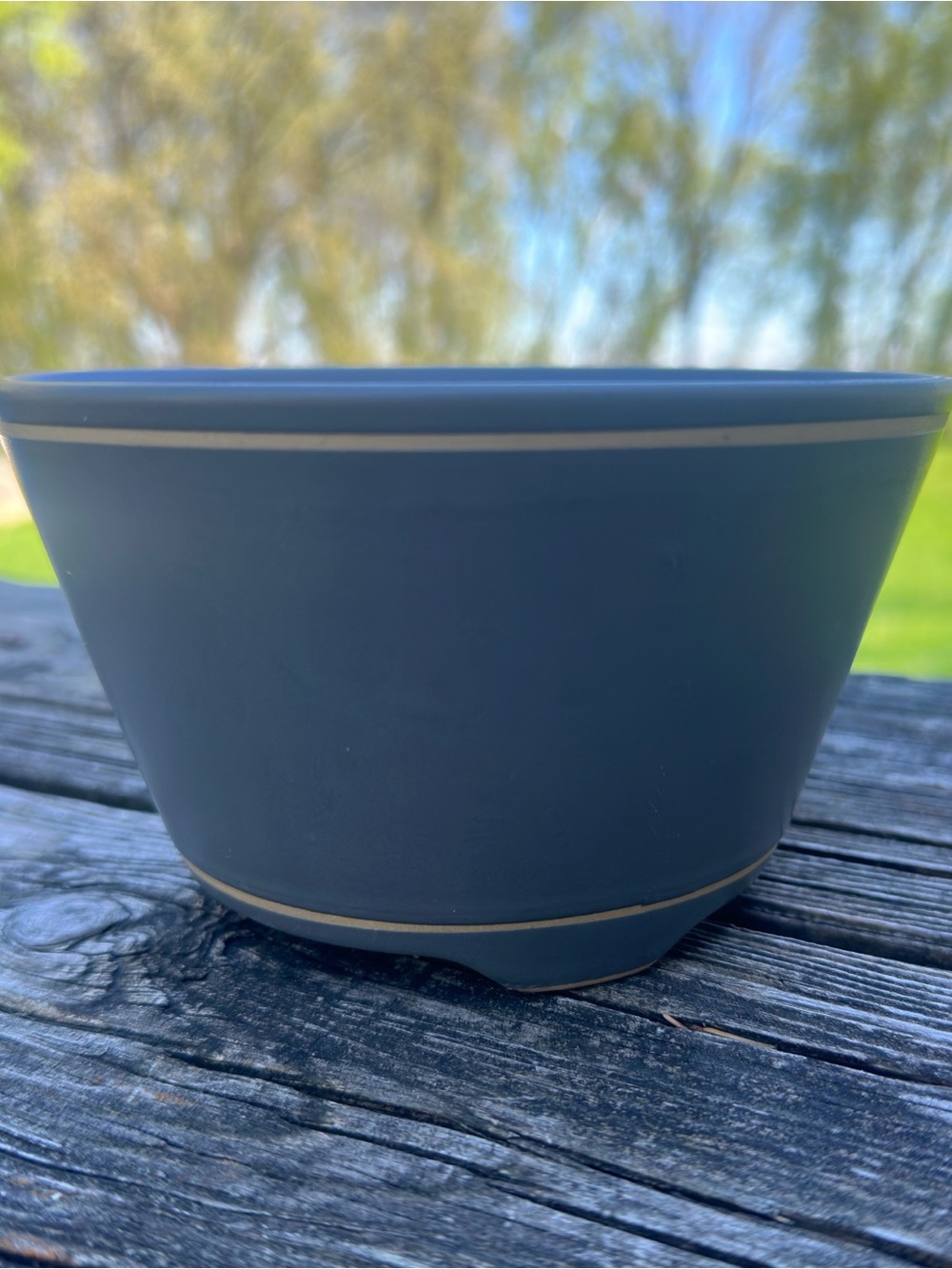 6 in Grey Ceramic Bowl or Planter